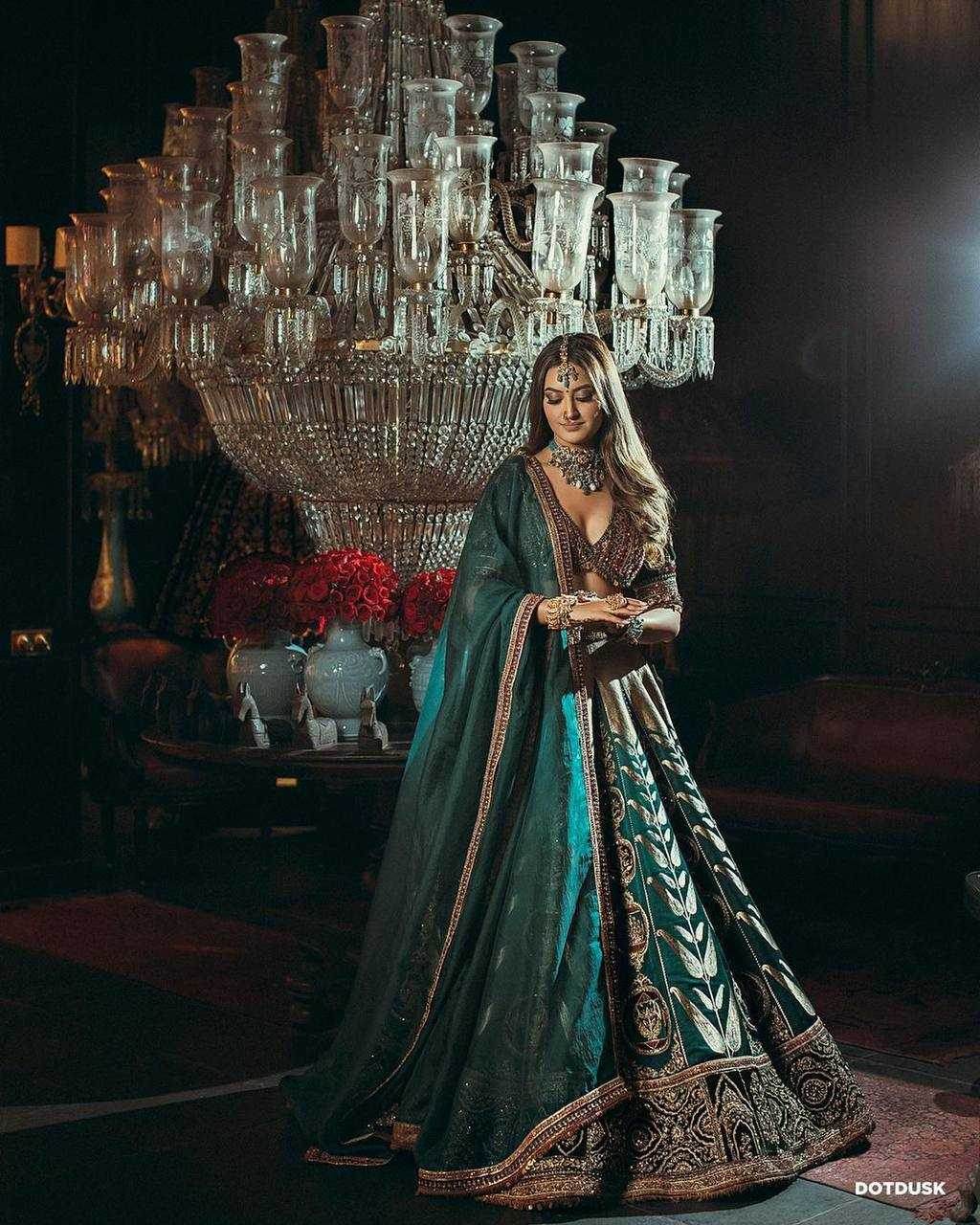 Silk Zari Work Sequins Lehenga for Festive Occasions - MYLUXURY LANE ENTERPRISE